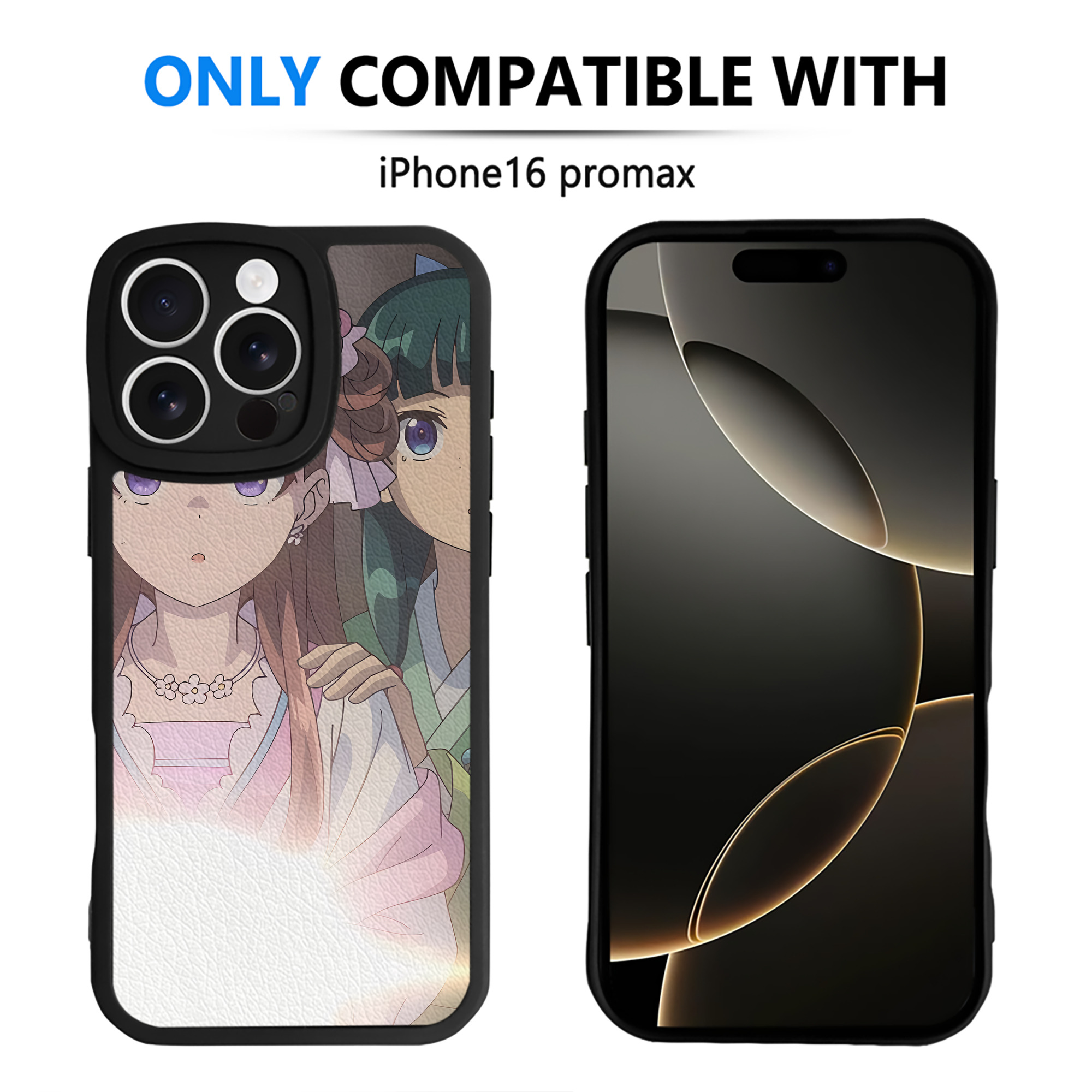 （画像用） 薬屋のひとりごと The Apothecary Diaries 【iPhone 16シリーズ対応】シリコンスマホケース（レザー調） 材質：シリコン